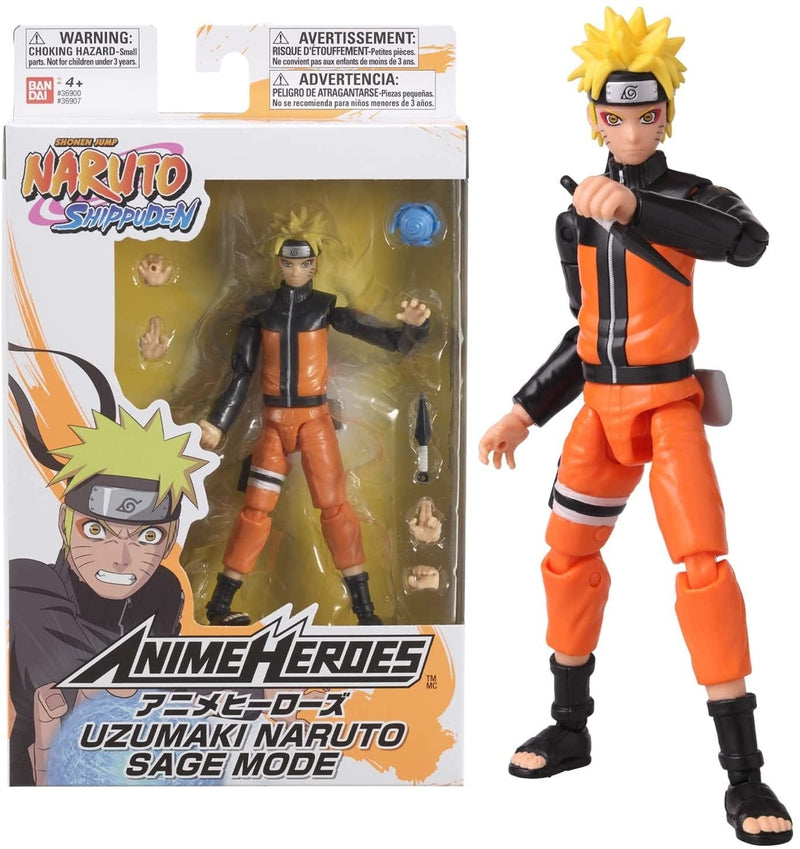 BANDAI ANIME HEROES NARUTO - UZUMAKI NARUTO SAGE MODE FIGURICA 3296580369072