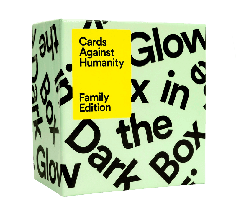 CARDS AGAINST HUMANITY - FAMILY EDITION WITH GLOW IN THE DARK BOX ZABAVNE IGRALNE KARTE 817246020682
