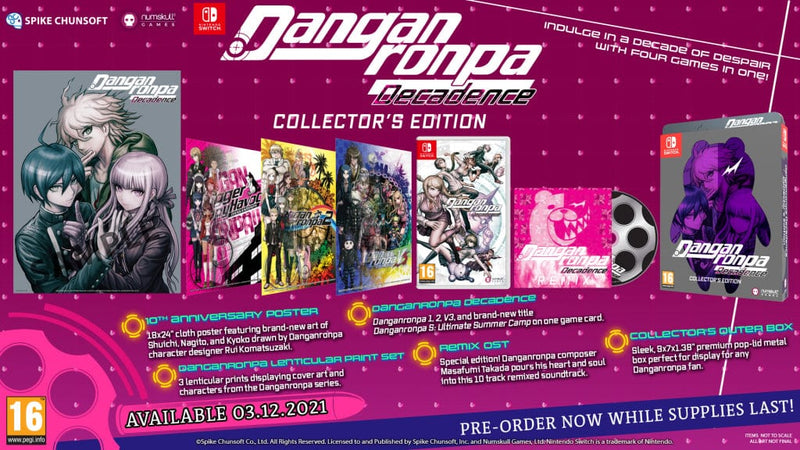 Danganronpa Decadence - Collectors Edition (Nintendo Switch) 5056280435945