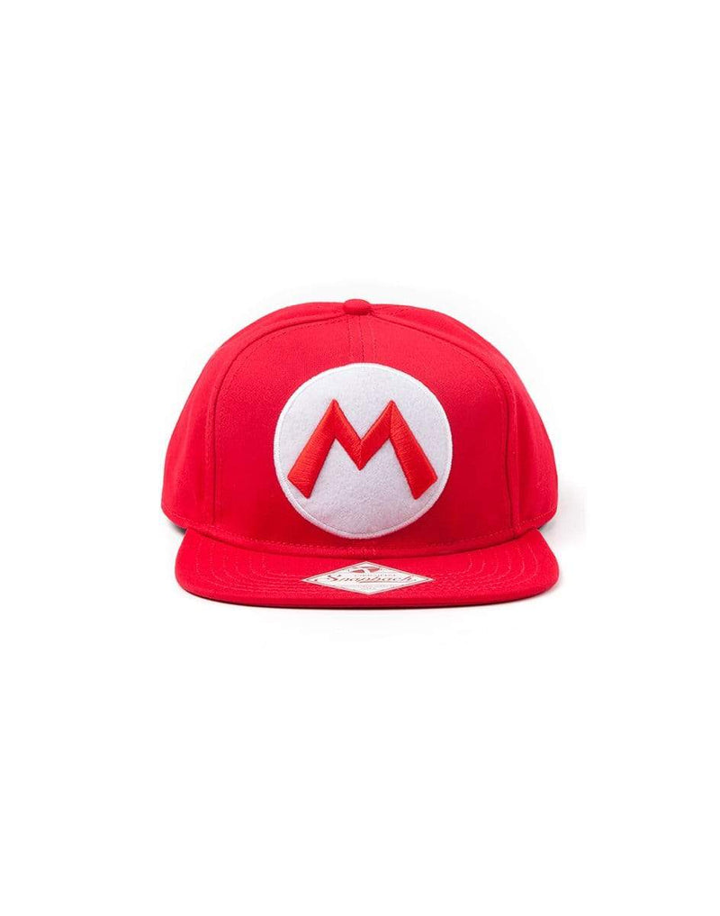 DIFUZED NINTENDO - RED SNAPBACK CAP WITH MARIO LOGO 8718526043556