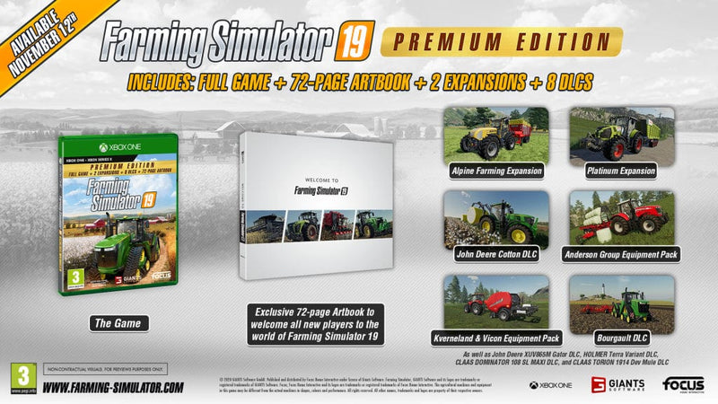 Farming Simulator 19 - Premium Edition (Xbox One) 3512899123243