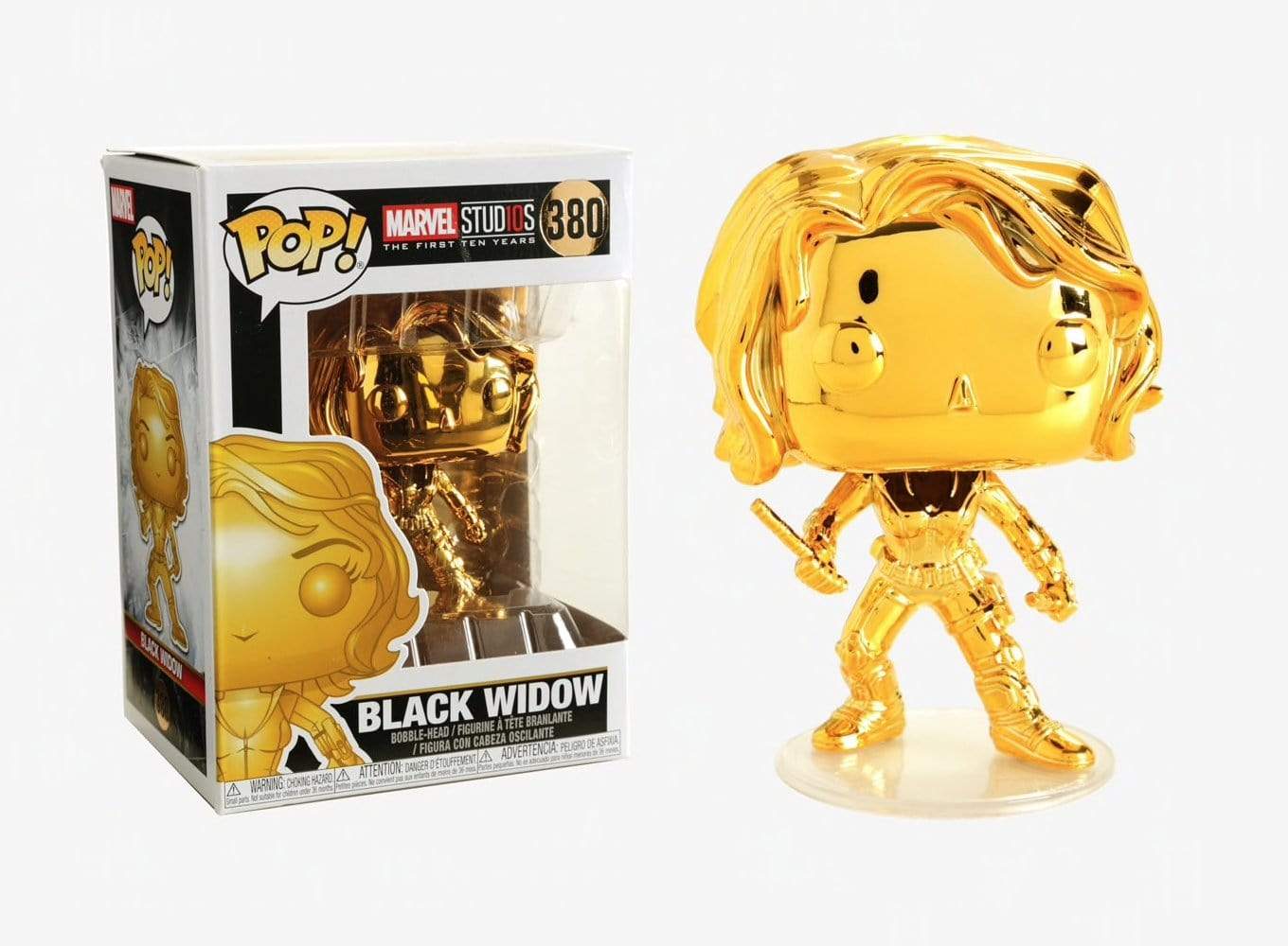 Figura FUNKO POP! BOBBLE: MARVEL: MARVEL STUDIOS 10: BLACK WIDOW (CHROME) 889698335164