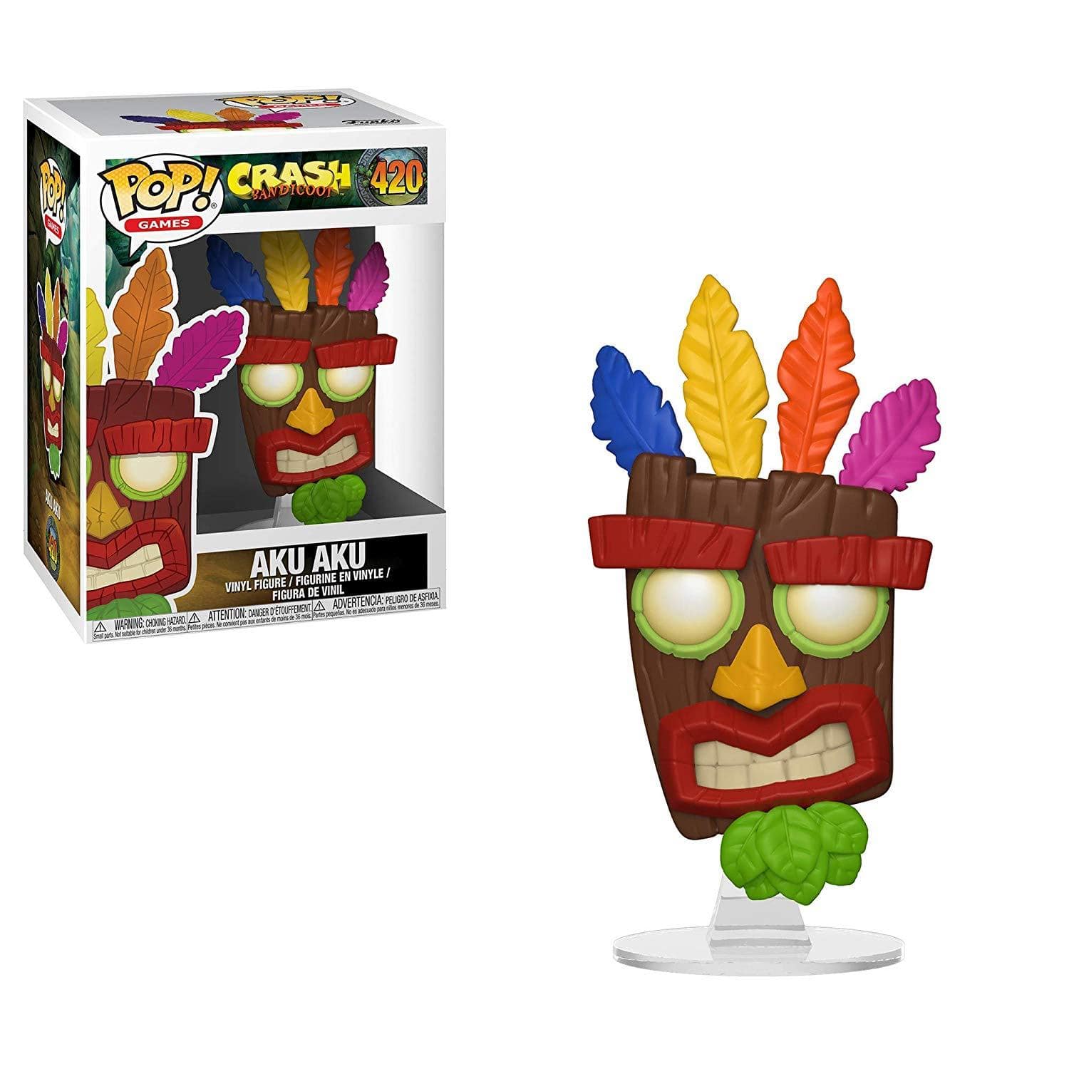 Figura FUNKO POP! VINYL: GAMES: CRASH BANDICOOT: AKU AKU 889698339155