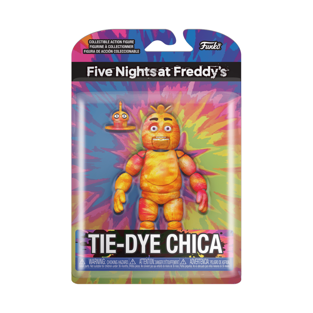 FUNKO ACTION FIGURE 5": FNAF TIEDYE- CHICA 889698642170