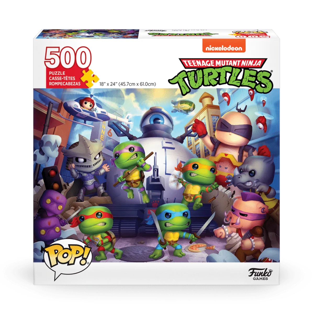 FUNKO GAMES POP! PUZZLES - TMNT - 500 PIECES 889698673921