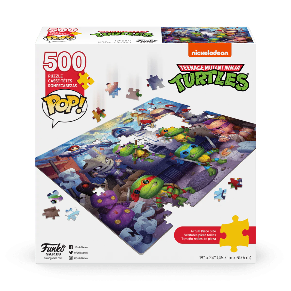 FUNKO GAMES POP! PUZZLES - TMNT - 500 PIECES 889698673921