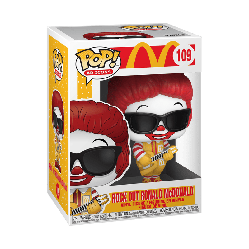 FUNKO POP AD ICONS: MCDONALDS - ROCK OUT RONALD 889698529914