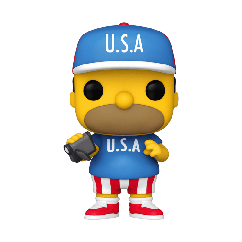 FUNKO POP ANIMATION: SIMPSONS - USA HOMER WITH PPJOE SIMPSONS SLEEVE 889698529624
