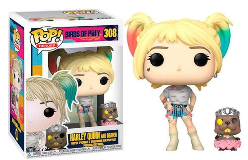 FUNKO POP & BUDDY: BIRDS OF PREY- HARLEY QUINN W/BEAVER 889698443784