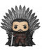 FUNKO POP DELUXE: GOT S10 - JON SNOW SITTING ON IRON THRONE 889698377911