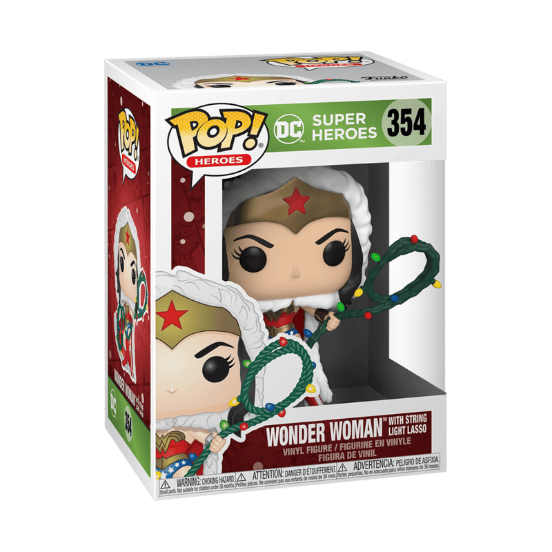 FUNKO POP HEROES: DC HOLIDAY - WONDER WOMAN W/ LIGHTS LASSO 889698506526