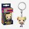 FUNKO POP KEYCHAIN: BIRDS OF PREY- HARLEY QUINN (CAUTION TAPE) 889698443807