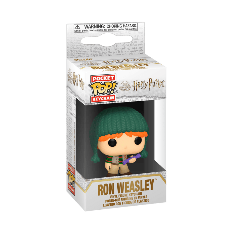 FUNKO POP KEYCHAIN: HARRY POTTER HOLIDAY - RON 889698512053