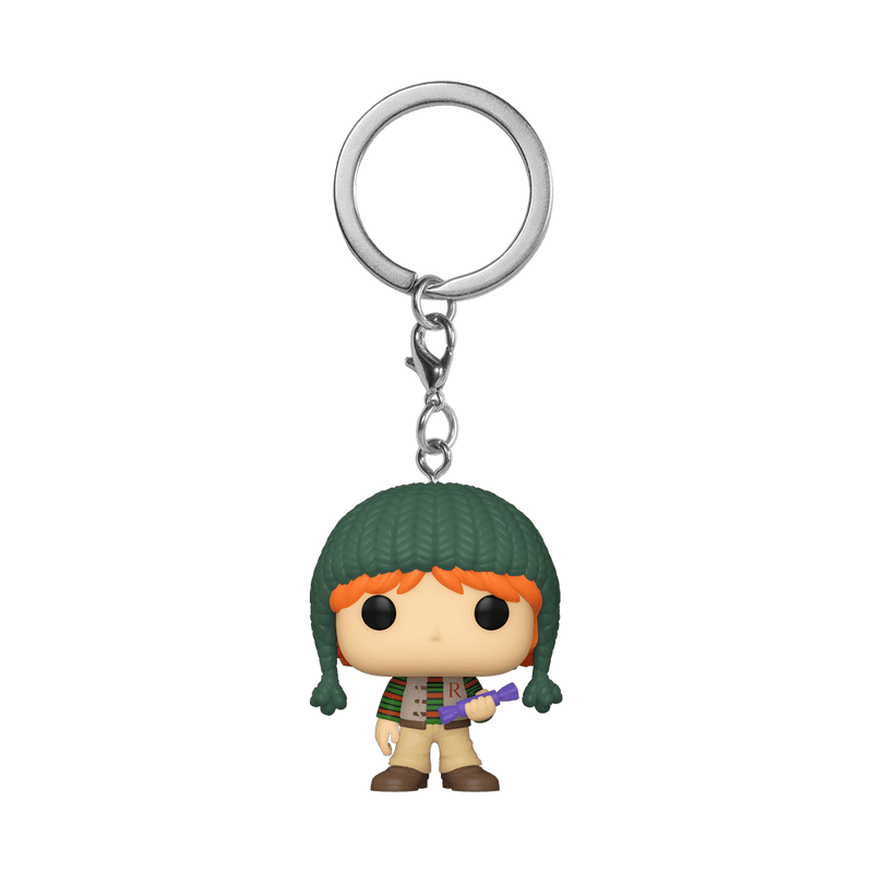 FUNKO POP KEYCHAIN: HP HOLIDAY- RON(WMT) 889698686679