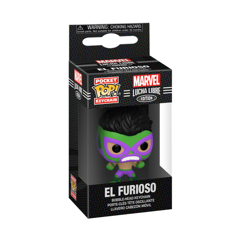 FUNKO POP KEYCHAIN: MARVEL LUCHA LIBRE - HULK 889698538923