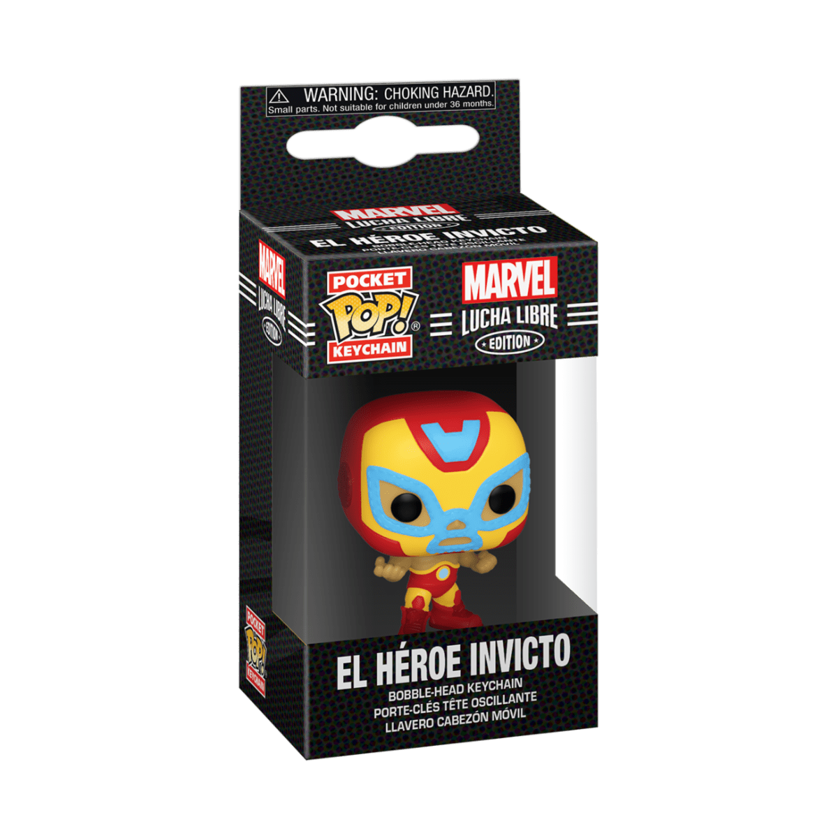 FUNKO POP KEYCHAIN: MARVEL LUCHA LIBRE - IRON MAN 889698538930