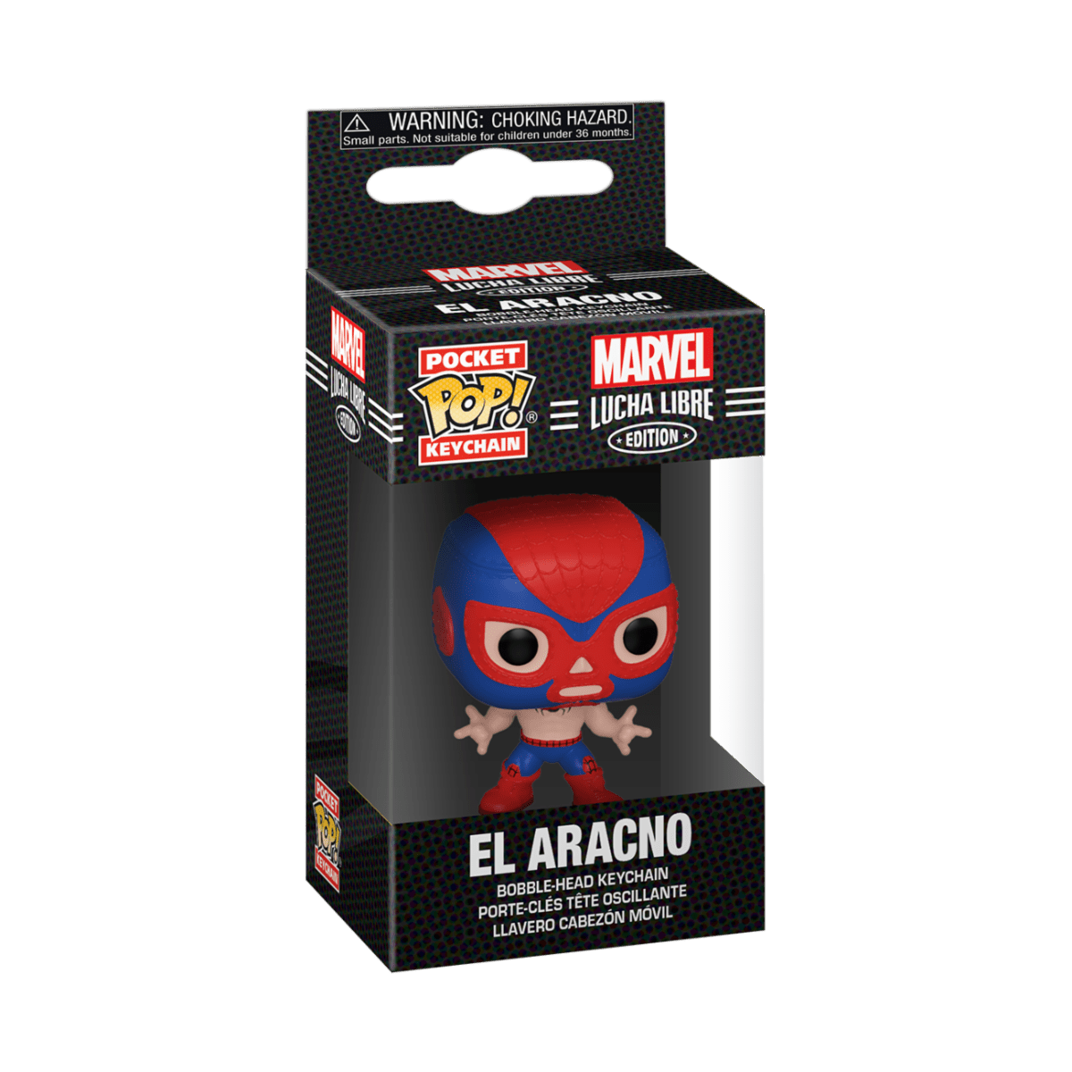 FUNKO POP KEYCHAIN: MARVEL LUCHA LIBRE - SPIDER-MAN 889698538909