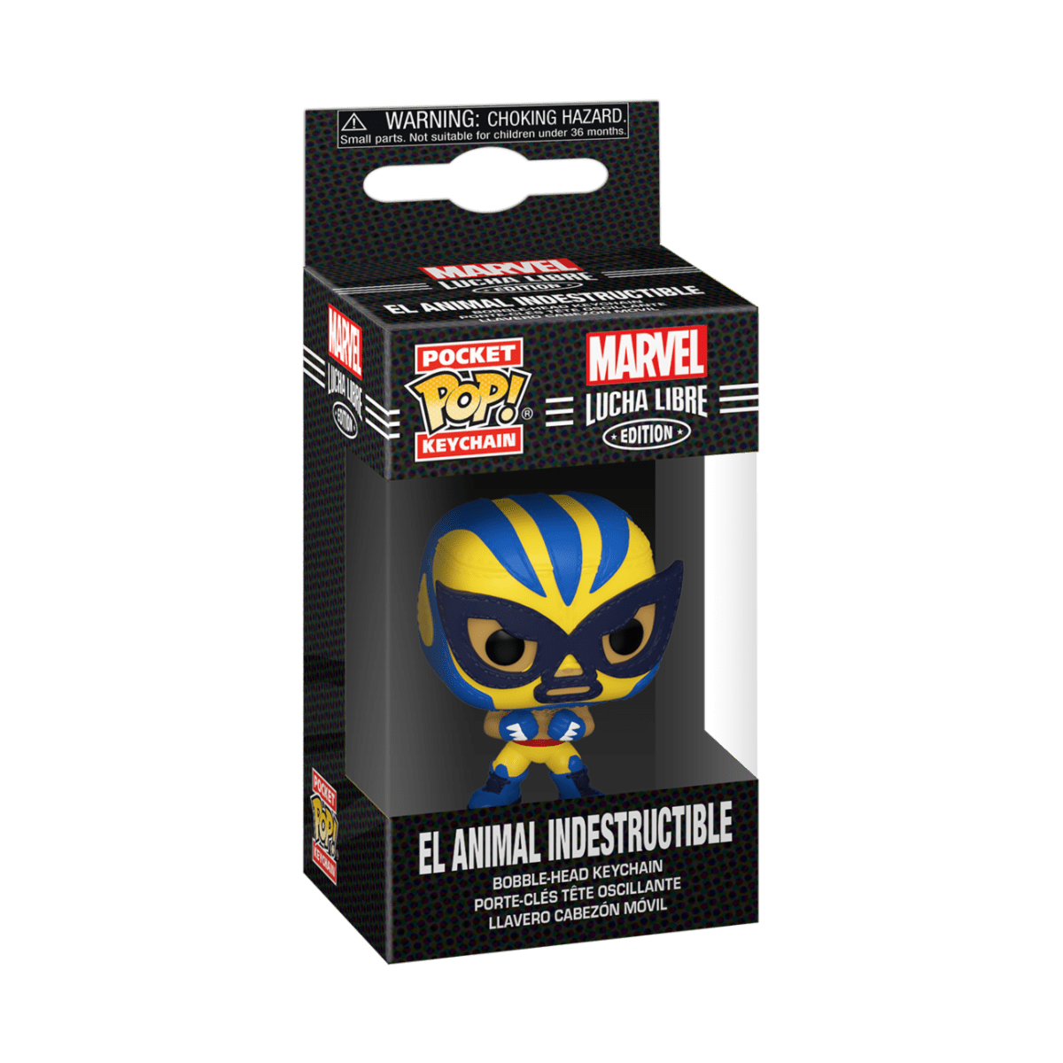 FUNKO POP KEYCHAIN: MARVEL LUCHA LIBRE - WOLVERINE 889698538961