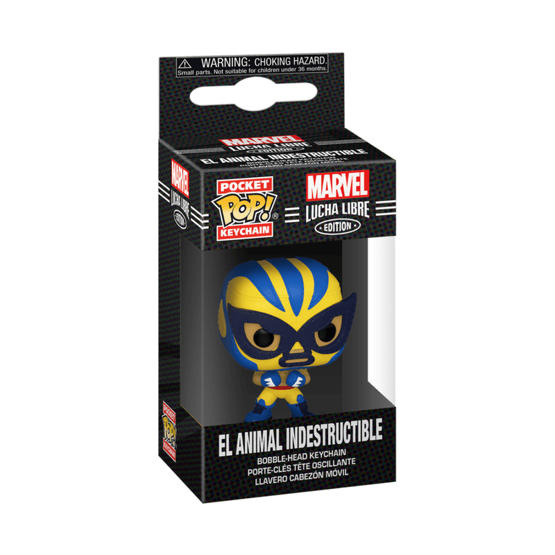 FUNKO POP KEYCHAIN: MARVEL LUCHA LIBRE - WOLVERINE 889698538961
