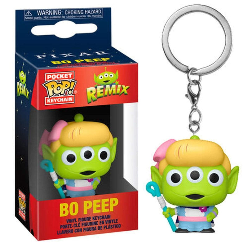 FUNKO POP KEYCHAIN: PIXAR ALIEN REMIX - BO PEEP 889698483599