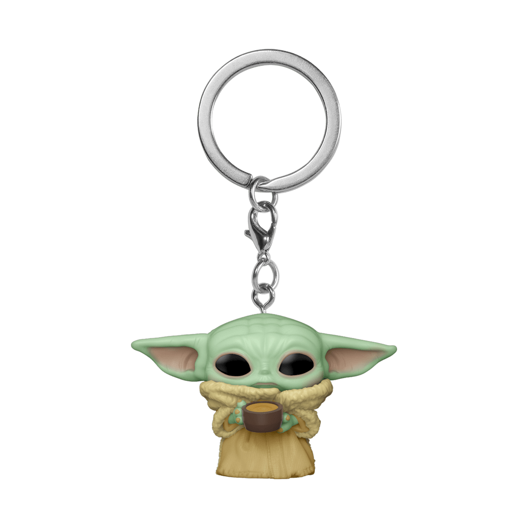 FUNKO POP KEYCHAIN: THE MANDALORIAN - THE CHILD W/CUP 889698530422