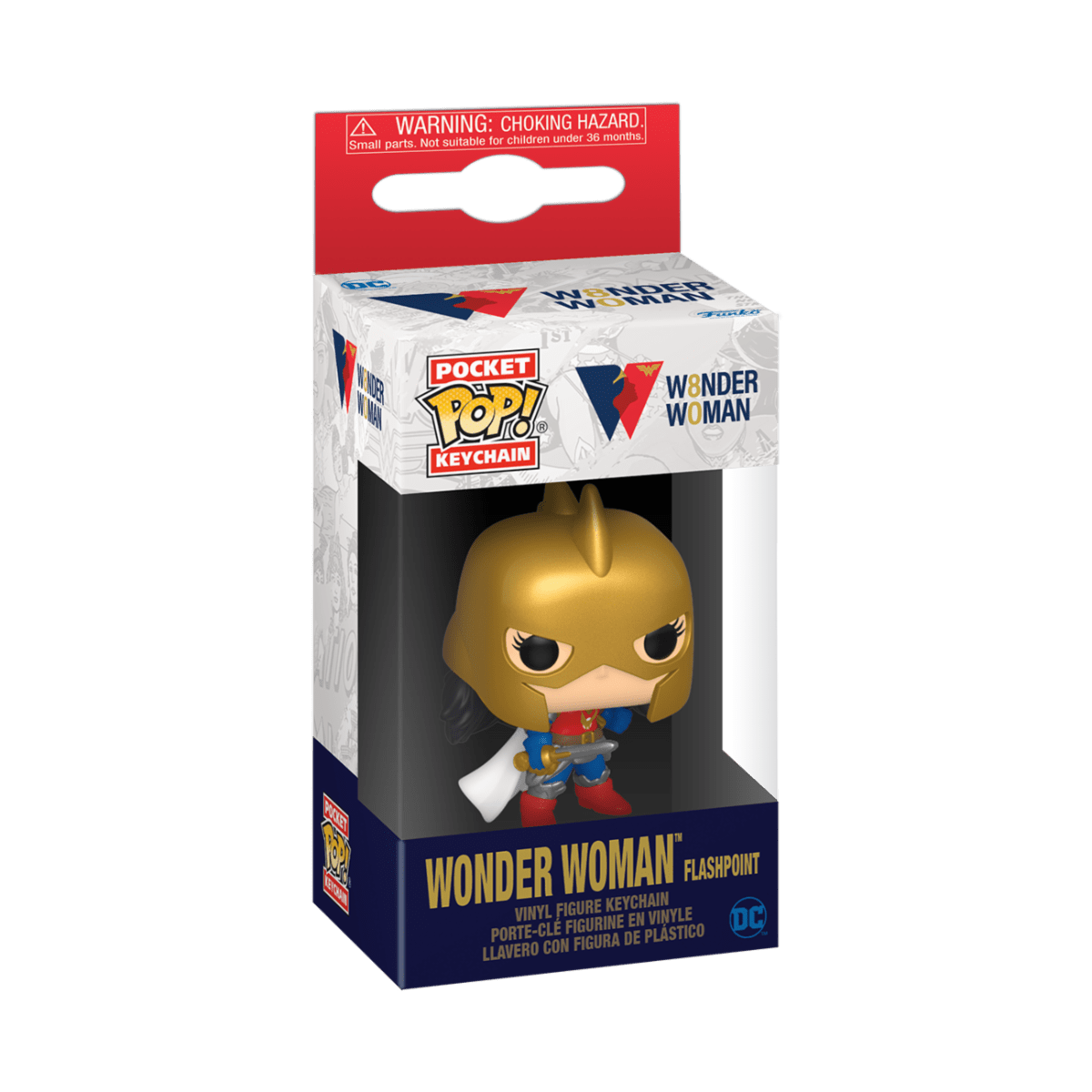 FUNKO POP KEYCHAIN: WW 80TH -WW(FLASHPOINT) 889698549950