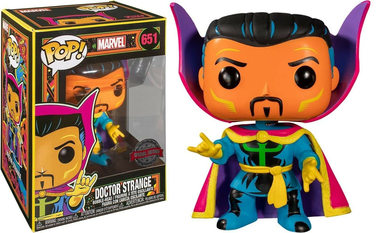FUNKO POP MARVEL: BLACK LIGHT - DR. STRANGE (LIMITED AVAILABILITY) 889698488488