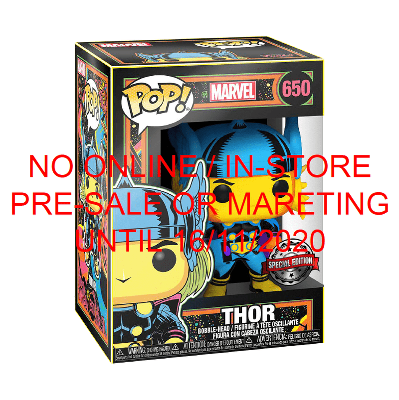 FUNKO POP MARVEL: BLACK LIGHT - THOR (LIMITED AVAILABILITY) 889698488471
