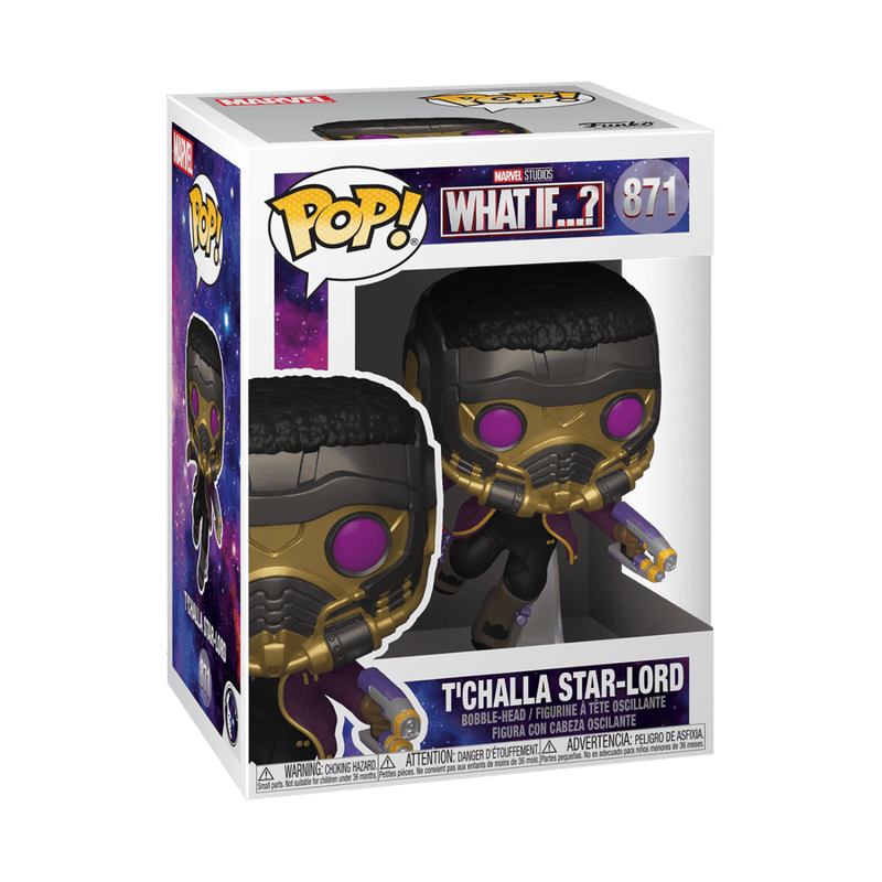 FUNKO POP MARVEL: WHAT IF - T'CHALLA STAR-LORD 889698558129