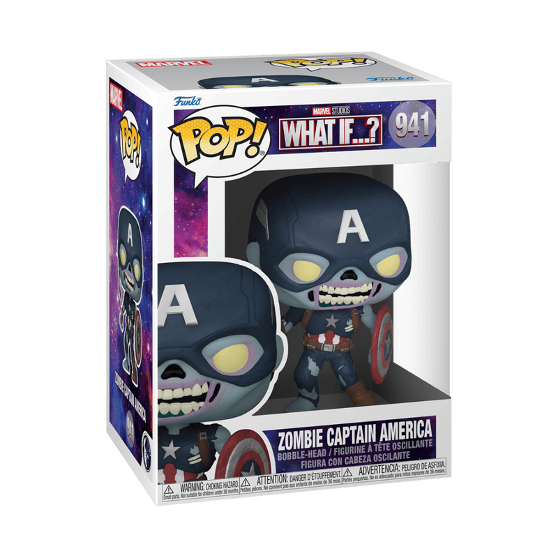 FUNKO POP MARVEL: WHAT IF - ZOMBIE CAPTAIN AMERICA 889698573757