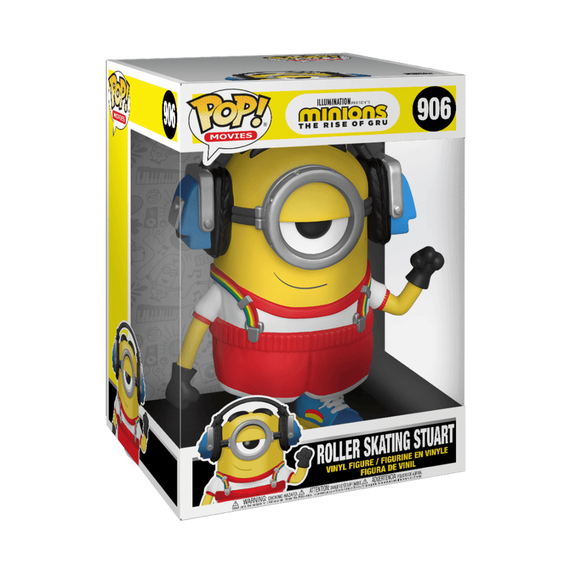 FUNKO POP MOVIES: MINIONS 2 - 10" ROLLER SKATING STUART 889698478113