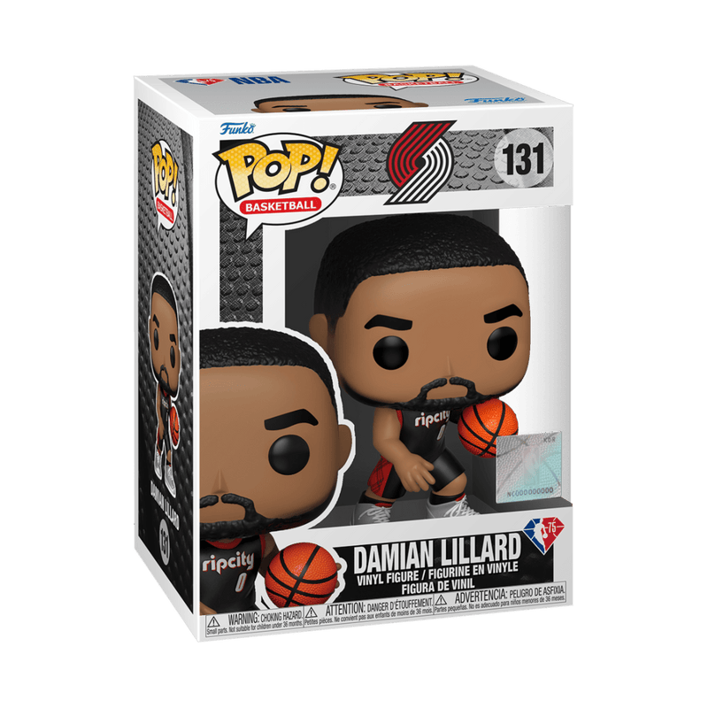 FUNKO POP NBA: BLAZERS- DAMIAN LILLARD (WHITE JERSEY) 889698576338