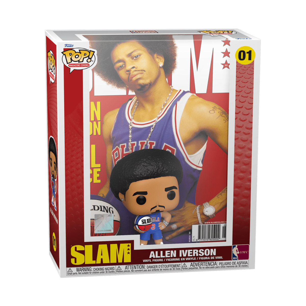 FUNKO POP NBA COVER: SLAM- ALLEN IVERSON 889698593496