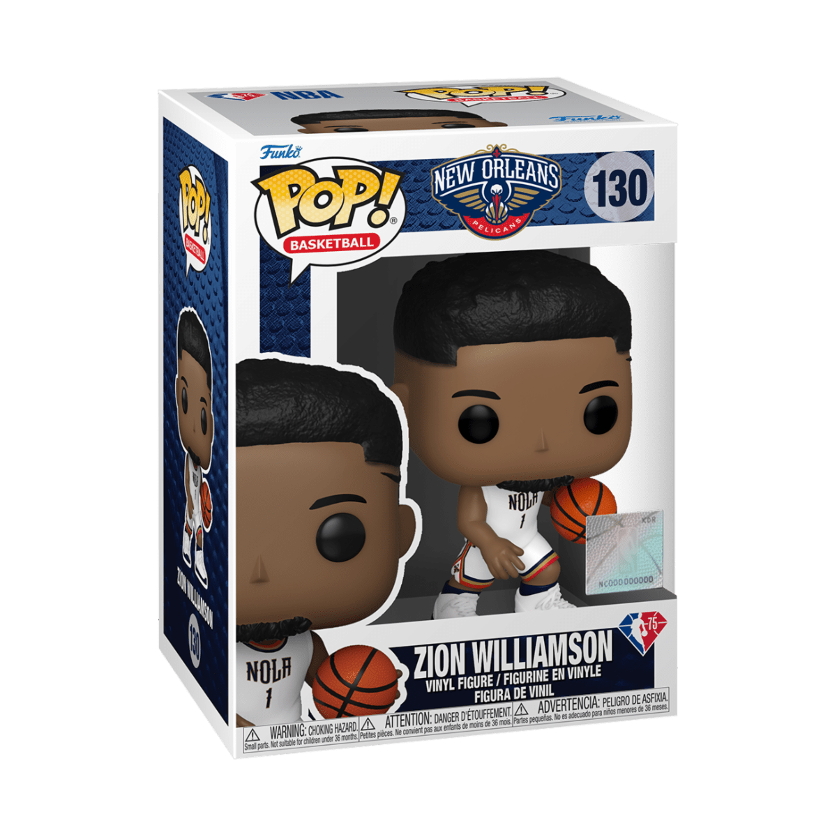 FUNKO POP NBA: PELICANS- ZION WILLIAMSON (BLUE JERSEY) 889698576321