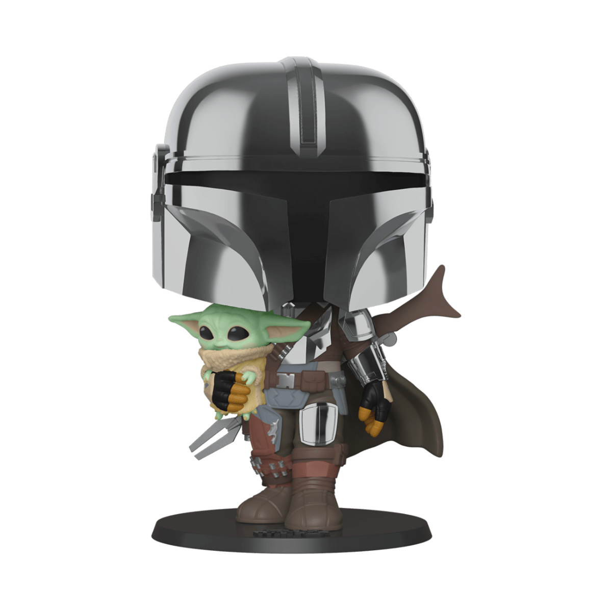FUNKO POP STAR WARS: MANDALORIAN - 10" MANDALORIAN W/ CHILD 889698499316