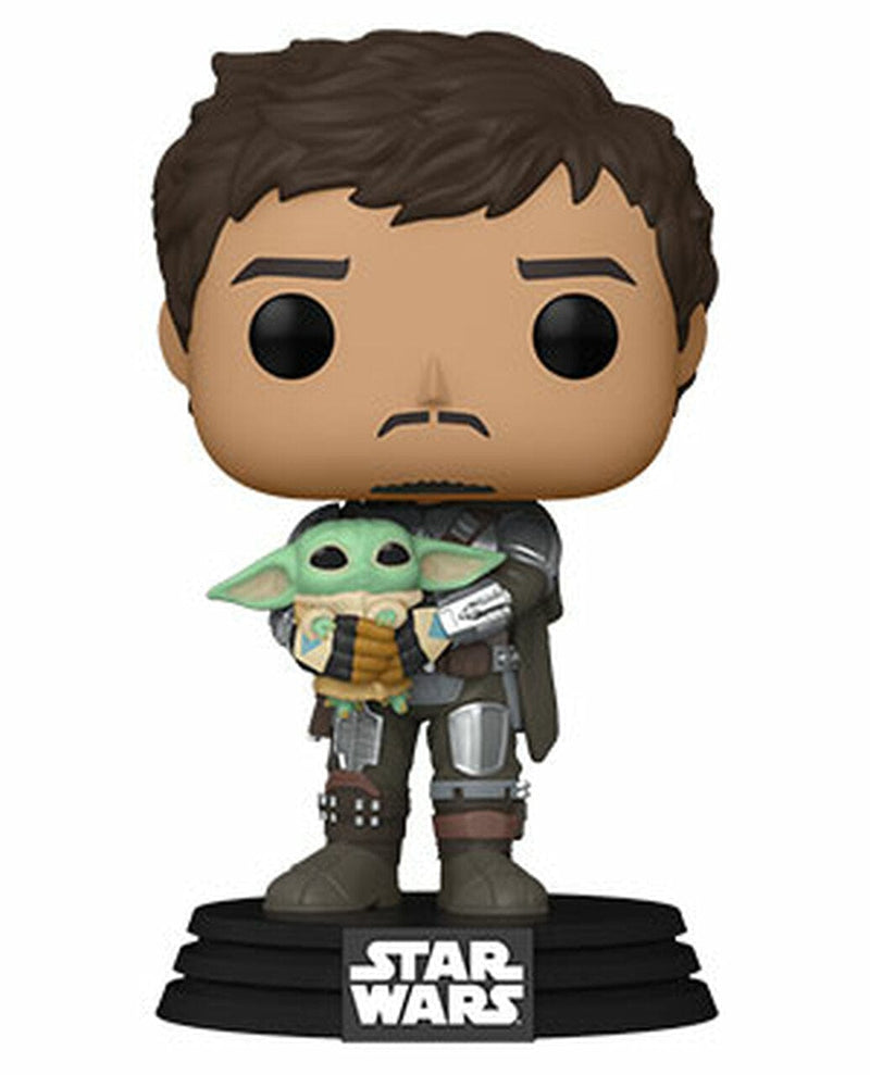 FUNKO POP STAR WARS: MANDALORIAN - MANDO HOLDING CHILD 889698545259