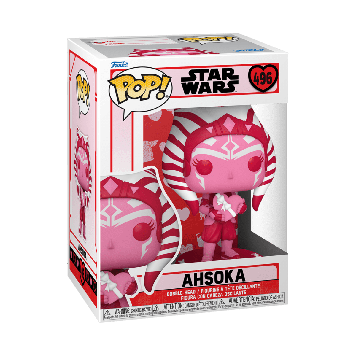 FUNKO POP STAR WARS: VALENTINES S2 - AHSOKA 889698601207