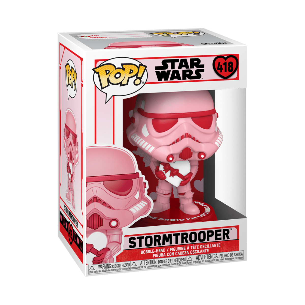 FUNKO POP STAR WARS: VALENTINES - STORMTROOPER W/HEART 889698528733