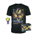 FUNKO POP & TEE: MARVEL BLACKLIGHT - RESCUE 889698663533