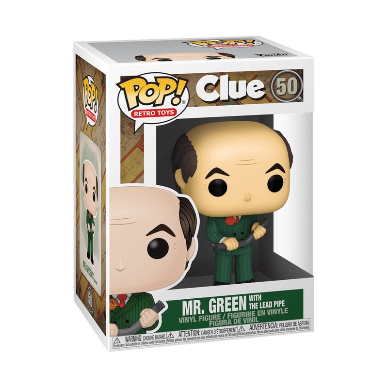 FUNKO POP VINYL: CLUE - MR.GREEN W/LEAD PIPE 889698514538