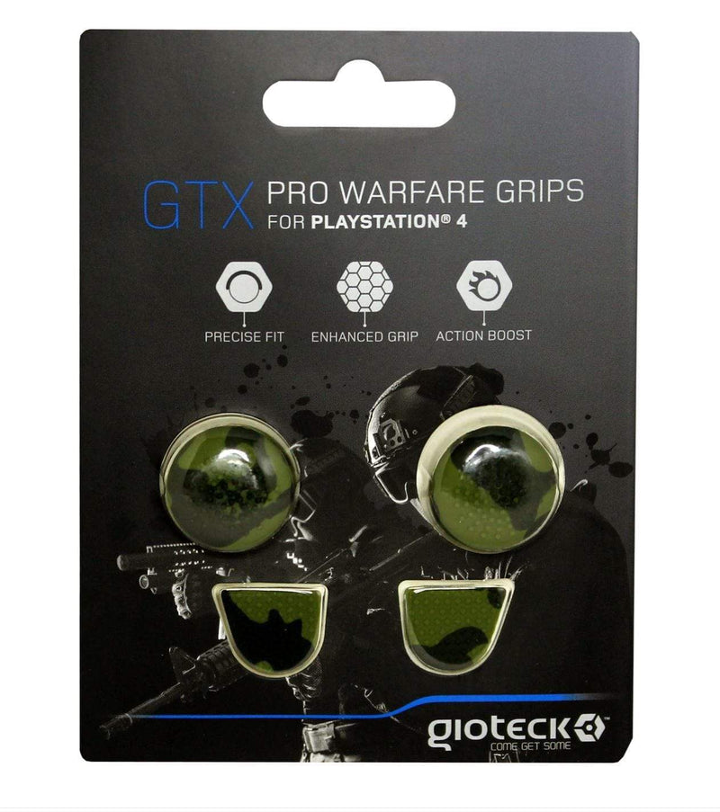 GIOTECK THUMB GRIPS GTX PRO WARFARE GRIPS za PS4 - maskirno zelene barve 812313015882