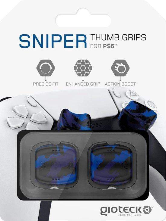 GIOTECK THUMB GRIPS SNIPER za PS5 - maskirno modre barve 812313011075