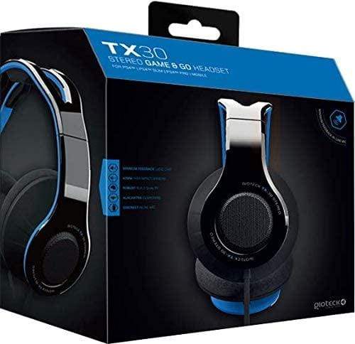 GIOTECK TX30 MEGAPACK žične stereo slušalke za PS4/PS5/XBOX - modro/črne barve 812313015752