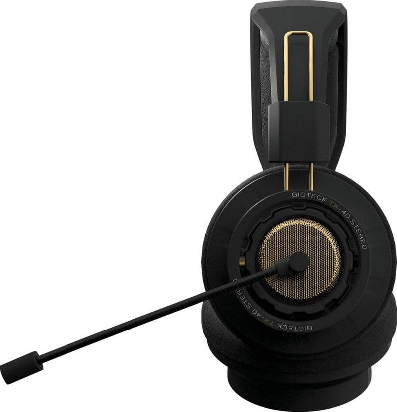 GIOTECK TX40S žične stereo gaming slušalke za PS4/XBOX/PC/SWITCH - črno - bronz barve 812313019279