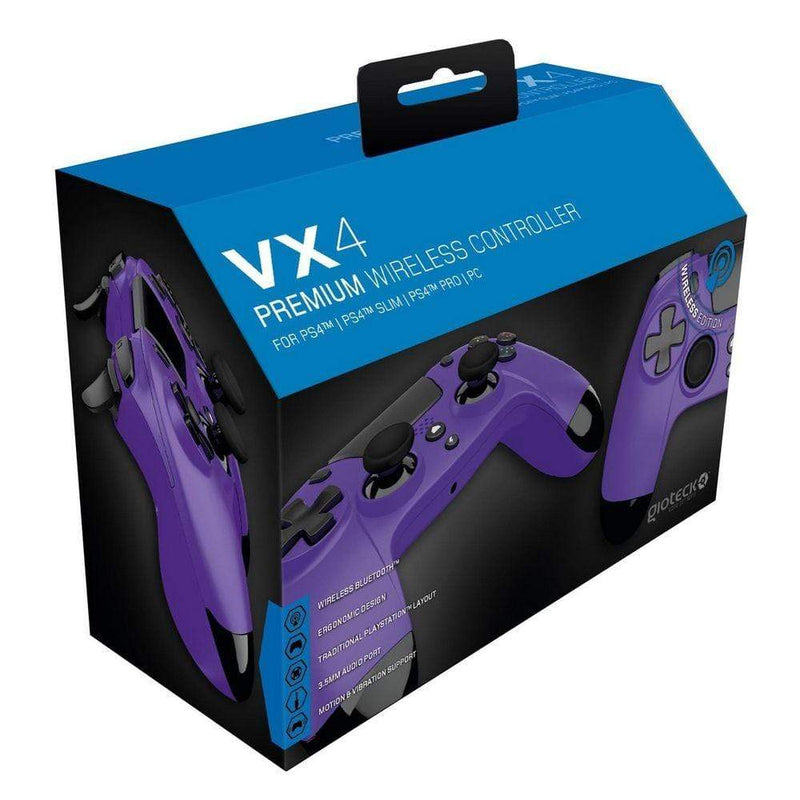 GIOTECK VX4 PREMIUM brezžični kontroler za PS4/PC/ – vijolične barve 812313015806