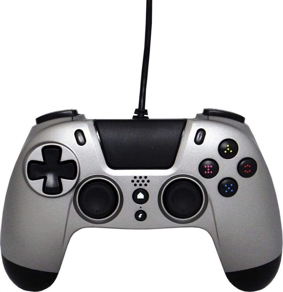 GIOTECK VX4 PREMIUM žični kontroler za PS4/PC – srebrne barve 812313015790