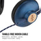 House of Marley Positive Vibration 2.0 naglavne slušalke - denim 846885009314