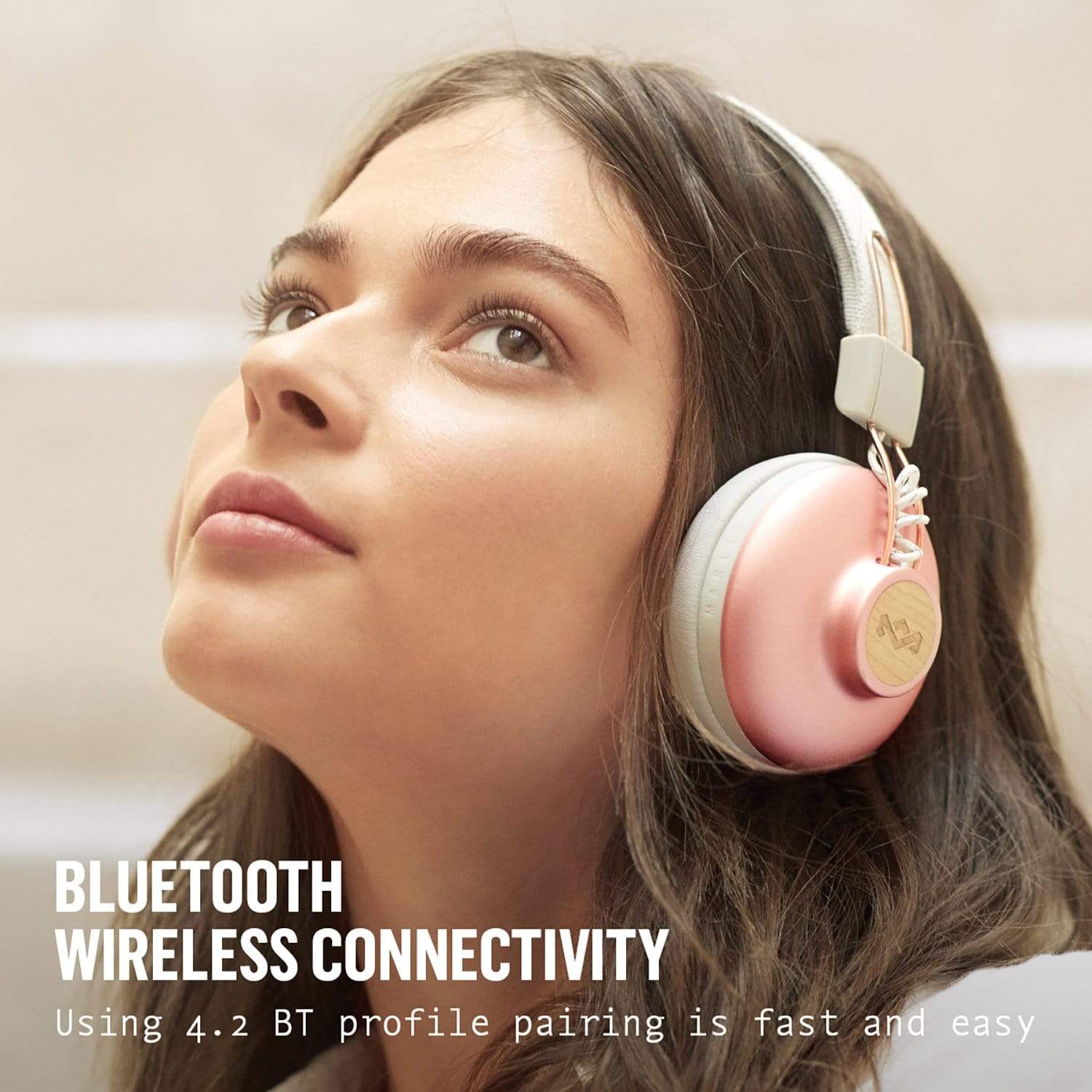 House of Marley Positive Vibration Bluetooth naglavne slušalke - copper 846885009833