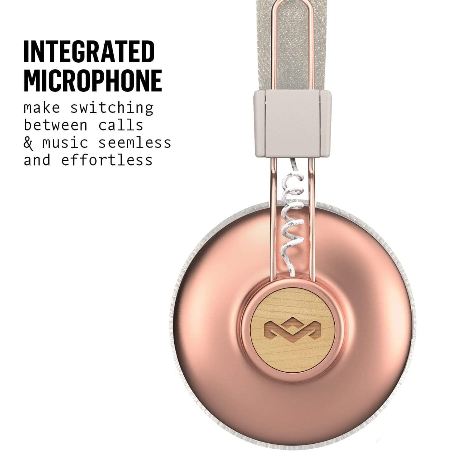 House of Marley Positive Vibration Bluetooth naglavne slušalke - copper 846885009833