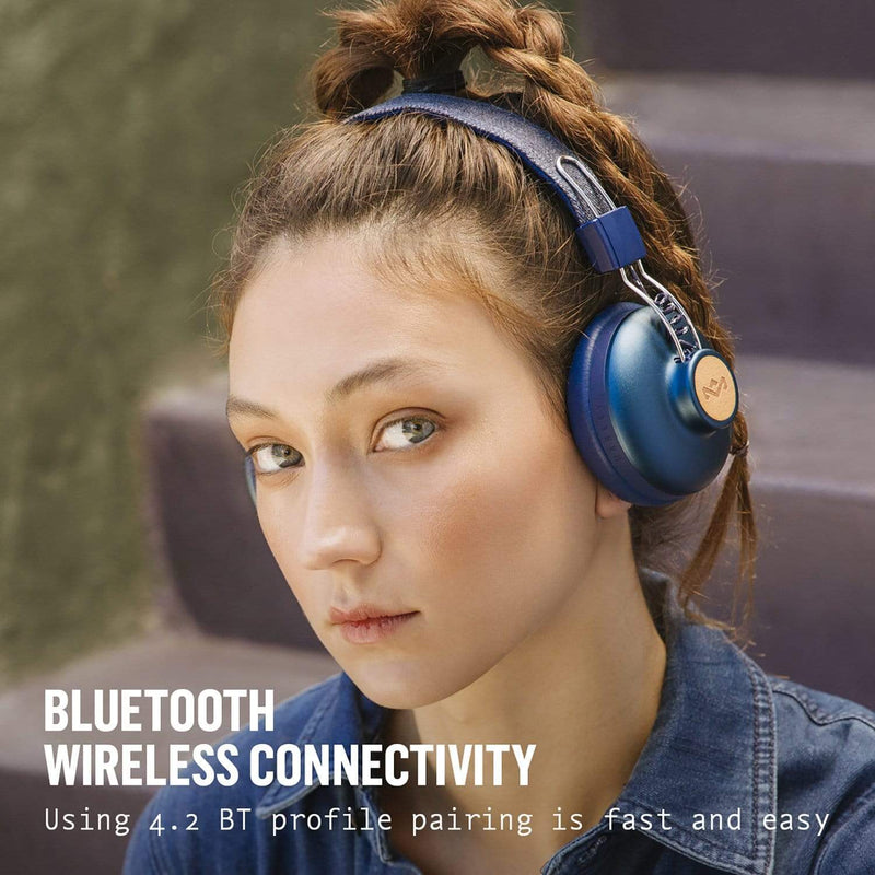 House of Marley Positive Vibration Bluetooth naglavne slušalke - denim 846885009345
